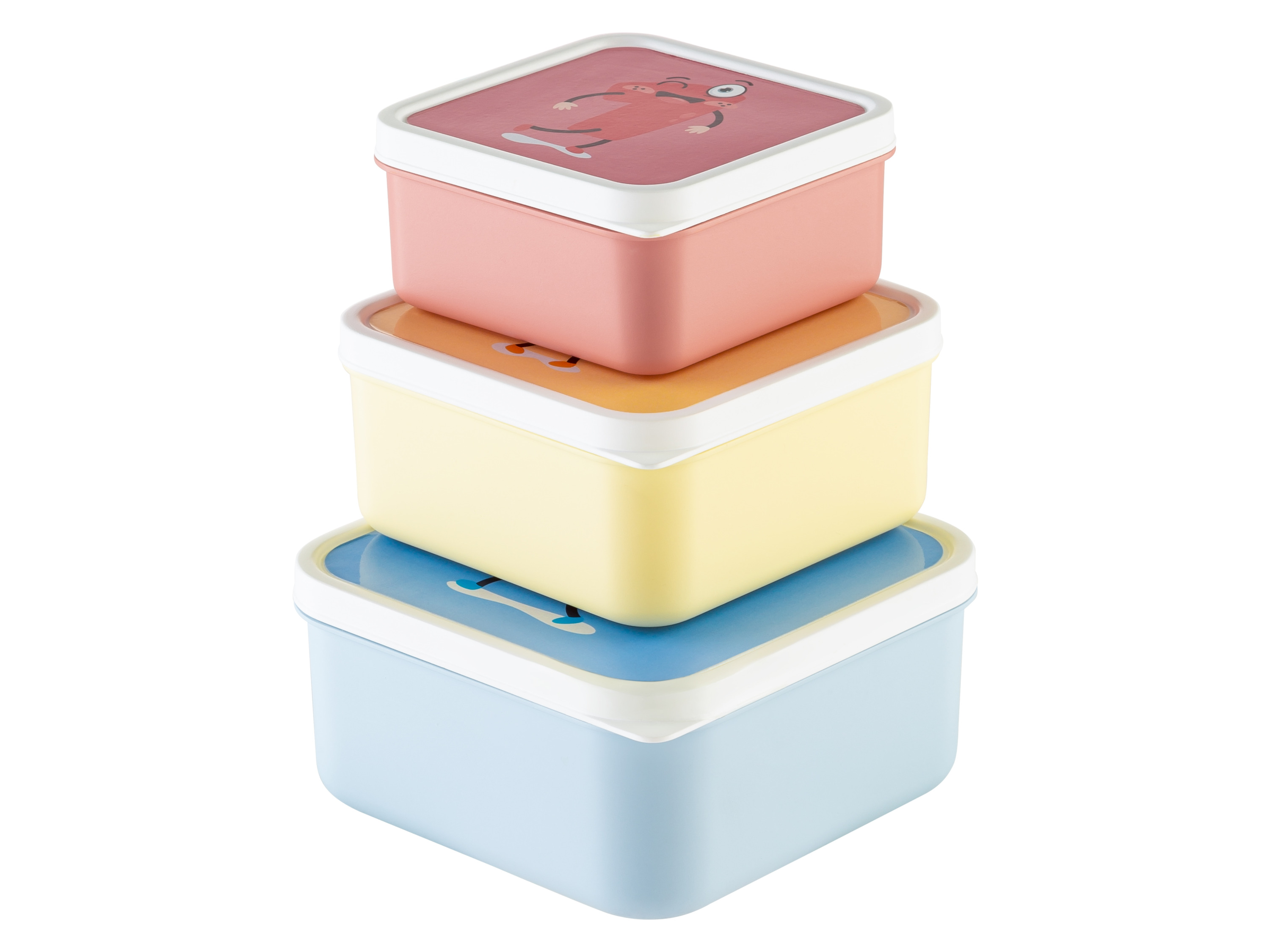 LIVARNO home Set de 3 boîtes à en-cas (chiffres)