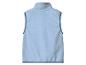 Gilet polaire bleu clair sans manches, vue arrière
