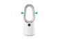 Ventilateur Dyson sans pales, blanc, oscillant.