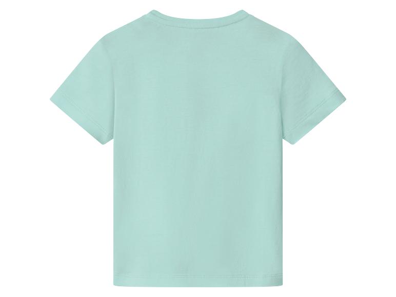 T-shirt enfant bleu clair à manches courtes, vue de dos
