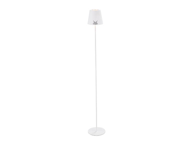 Lampadaire blanc Sansbar au design minimaliste.