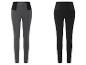 Deux leggings, un gris et un noir, taille haute.