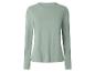 T-shirt à manches longues pour femme de couleur vert clair