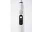 Brosse à dents électrique blanche avec bouton d'alimentation et mode « Deep Cleaning ».