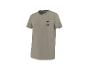 T-shirt kaki avec le texte 'MEET ME AT THE BEACH' sur la poitrine.