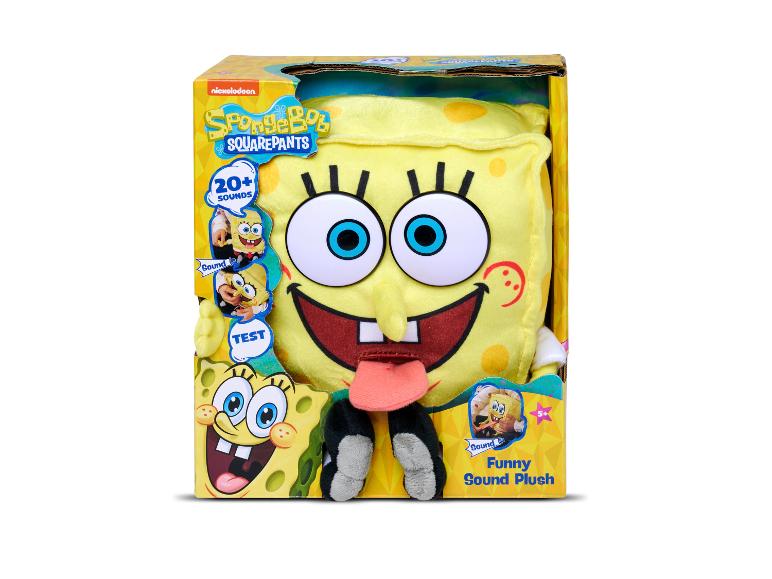 Peluche parlante SpongeBob SquarePants avec plus de 20 sons.
