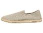 Espadrilles beiges à enfiler avec semelle tressée