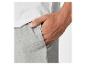 Sweat-shirt blanc et short gris chiné : détail de la poche.