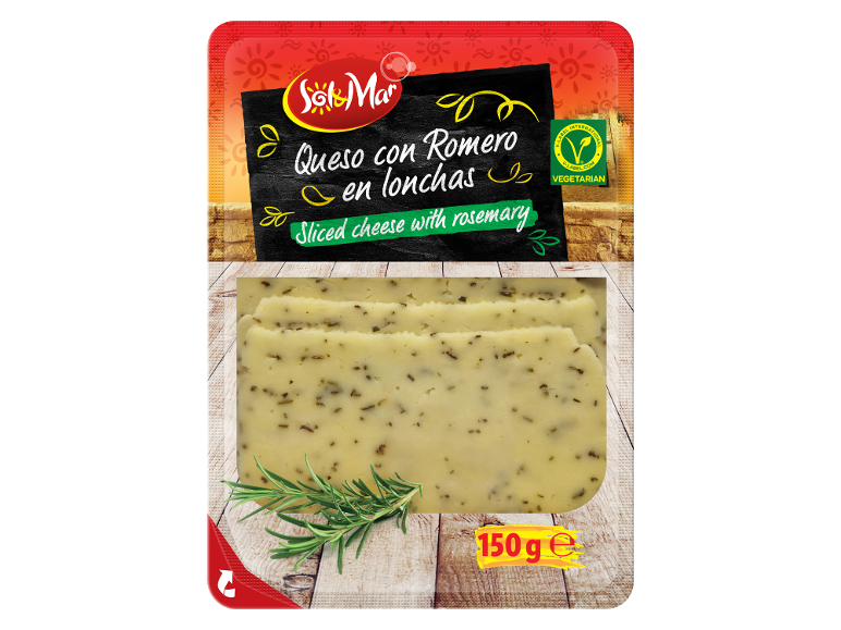 Fromage en tranches au romarin, 150 g, végétarien
