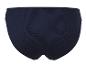 Culotte marine foncée en tissu gaufré.