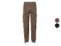 Pantalon cargo marron avec cordon de serrage.
