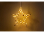 Décoration lumineuse en forme d'étoile avec des lumières LED blanc chaud