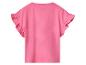 T-shirt rose pour enfant avec manches à volants