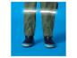 Pantalon imperméable vert pour enfant avec réflecteurs et bottes bleu marine