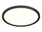 Plafonnier LED rond, noir.