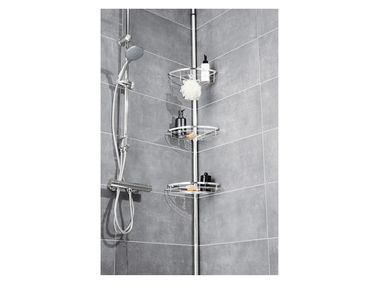 Aller en mode plein écran : LIVARNO home Étagère de douche télescopique - Image 3
