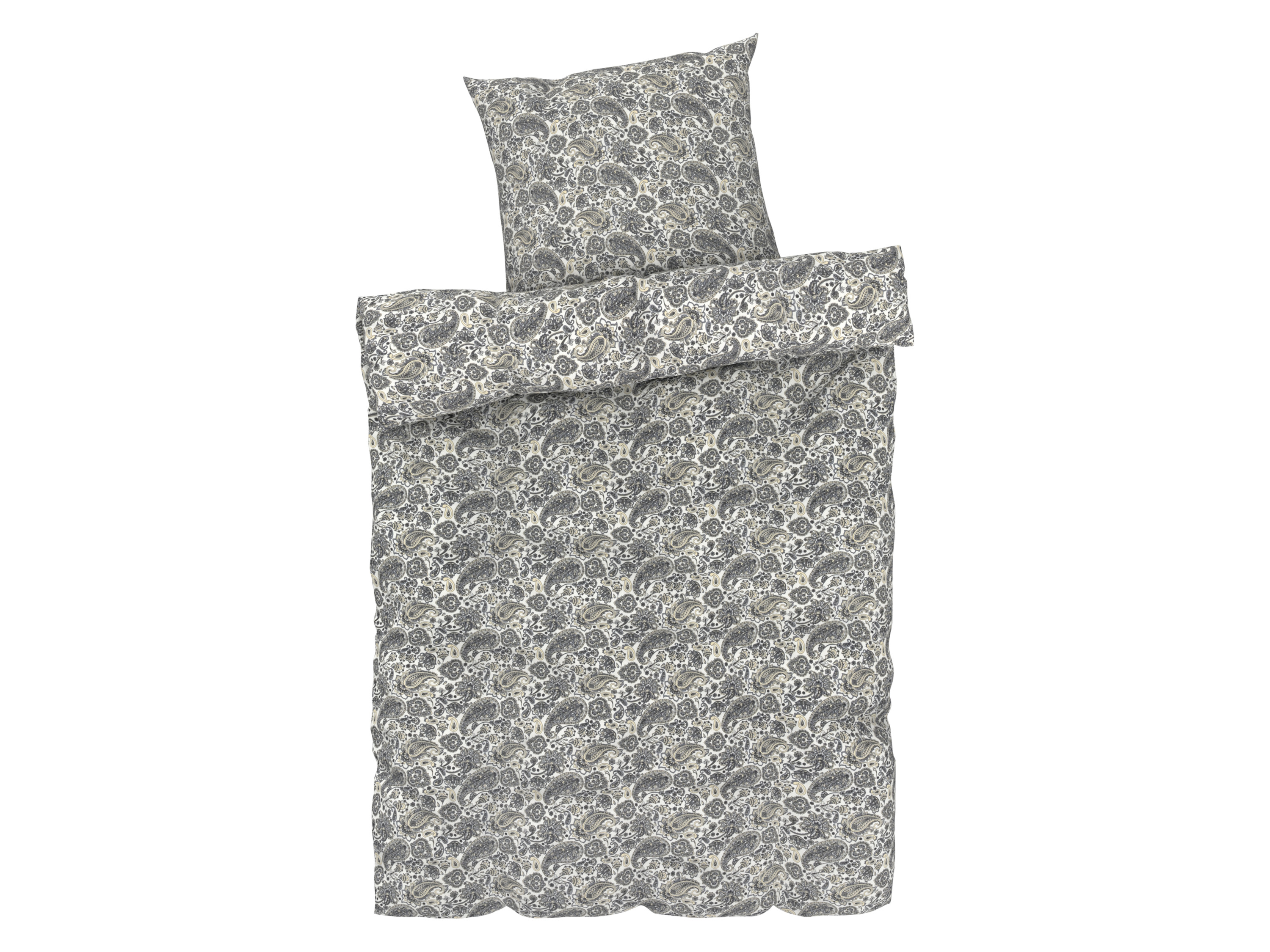 LIVARNO home Parure de lit en satin microfibre, 140 x 200 cm (paisley)
