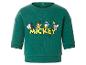 Sweat-shirt enfant vert avec imprimé Mickey Mouse et ses amis