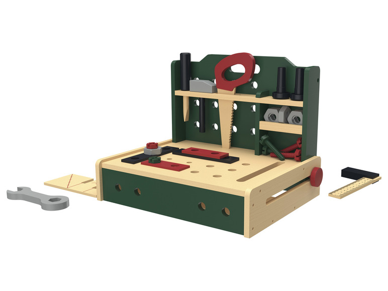 Aller en mode plein écran : Playtive Établi, table de cuisine ou coiffeuse en bois - Image 8