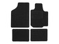 Tapis de sol de voiture noirs pour une voiture.