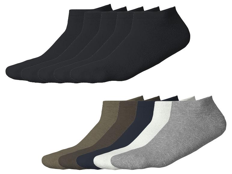 Chaussettes basses pour hommes, 10 paires, noires et multicolores
