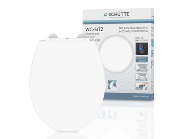 Schütte Abattant WC, avec fermeture en douceur et veilleuse LED