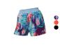 Shorts de sport à motif abstrait colorés.