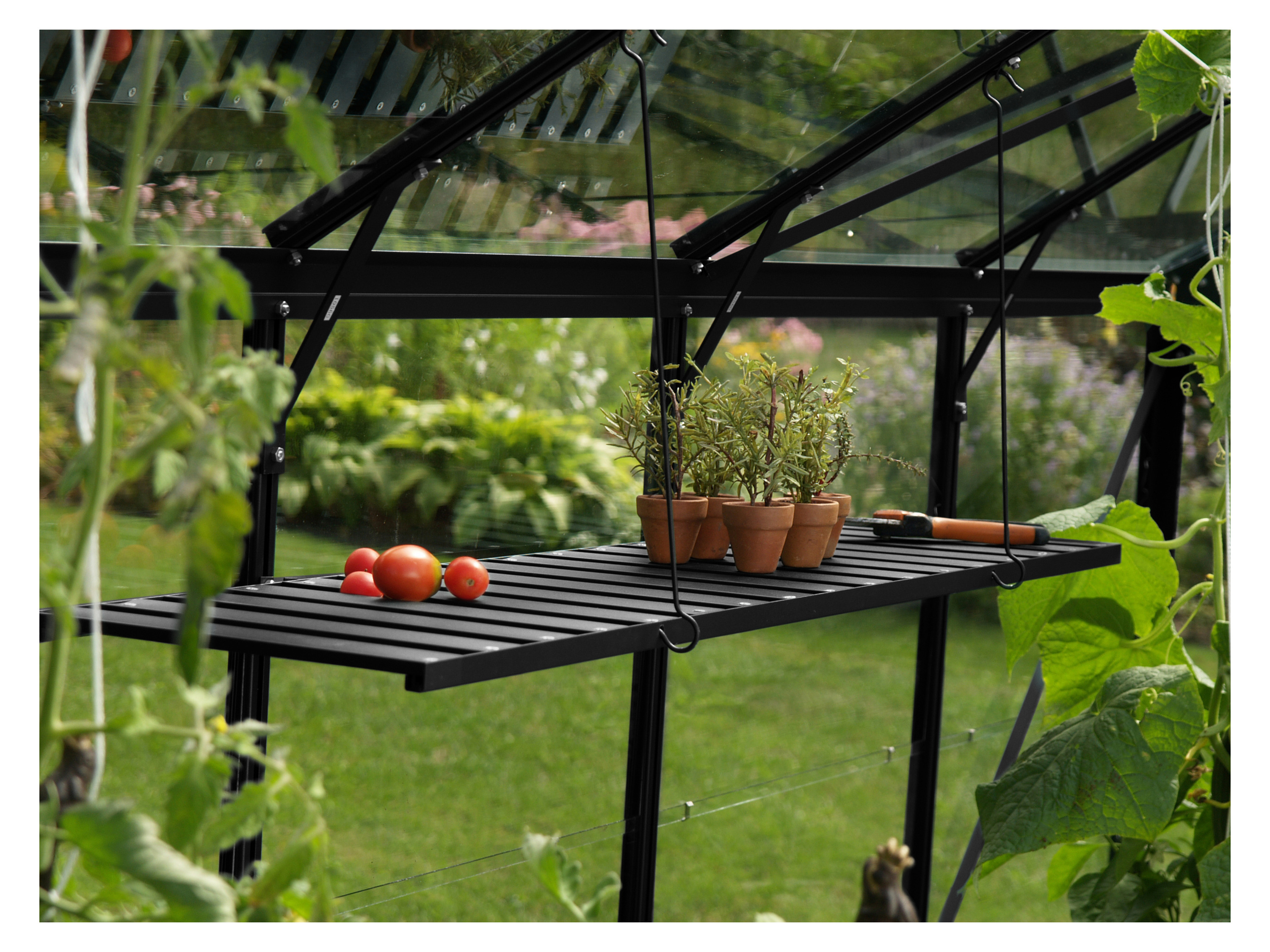 VITAVIA Étagère pliante pour serre 120 x 30 x 34 cm - vue 3