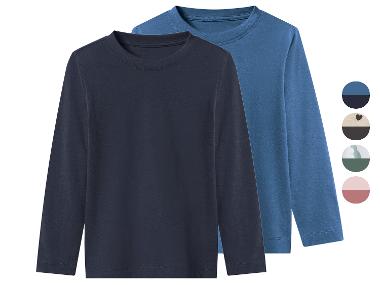 lupilu® Lot de 2 t-shirts à manches longues petit garçon