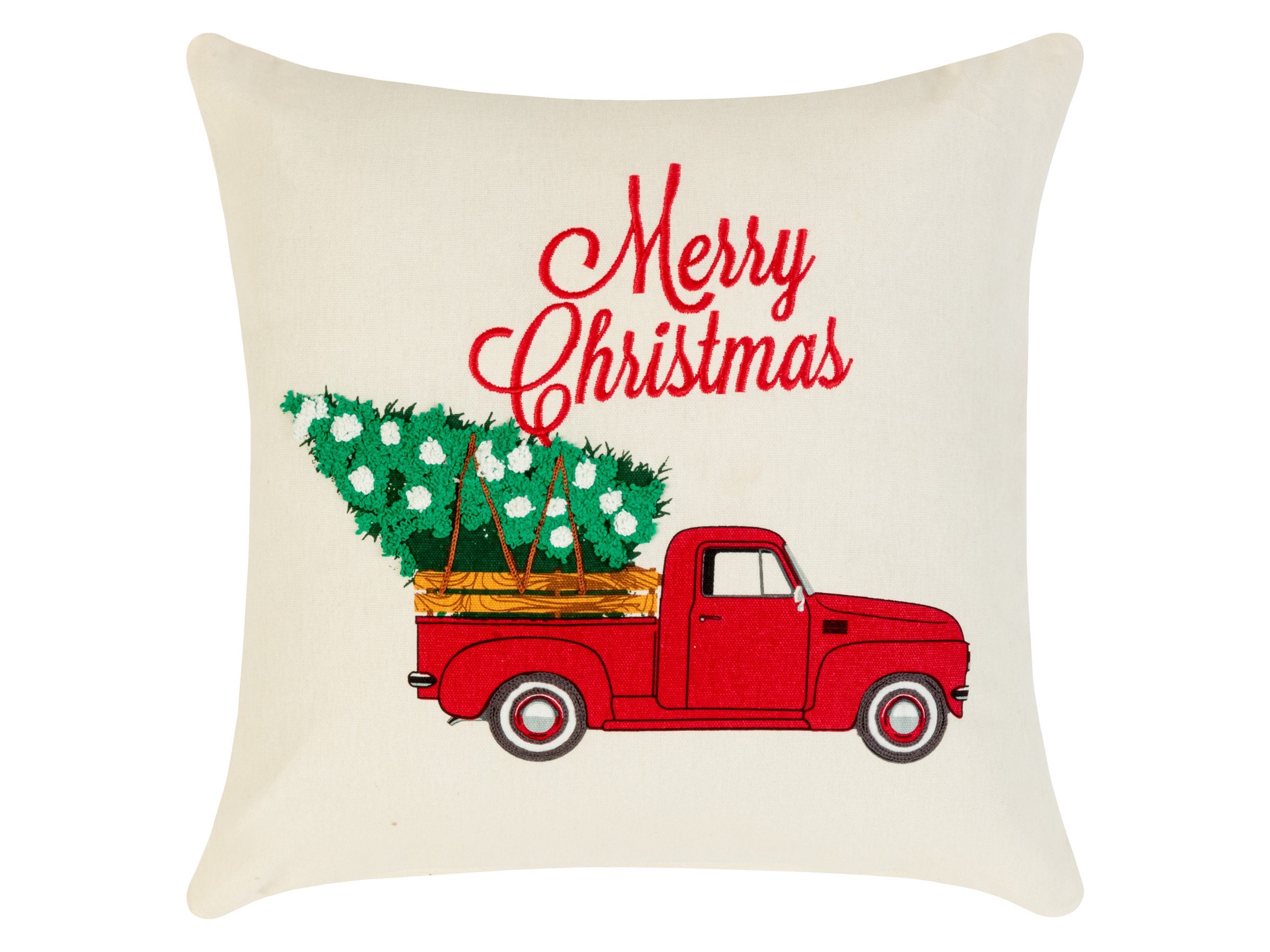 LIVARNO home Coussin décoratif, 40 x 40 cm (Joyeux noël)