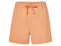 Short de jogging orange avec cordon.