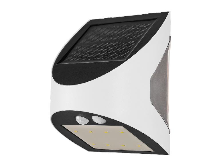 Lampe solaire LED avec détecteur de mouvement.