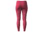 Leggings de sport roses avec des rayures blanches.
