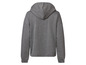Un sweat-shirt gris à capuche à manches longues