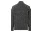 Un pull en maille gris foncé à col montant.