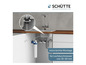 Un robinet de cuisine avec système de filtration d'eau intégré de Schütte.