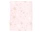 Couverture en peluche rose pâle à motifs étoiles.