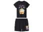 Pyjama noir avec t-shirt et short, avec imprimé de personnage vert et texte 'FROM A GALAXY FAR, FAR AWAY...'.
