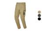 Pantalon de travail Parkside beige avec poches latérales et genoux renforcés, disponible en trois couleurs.