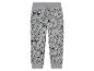 Sweat-pants gris à motifs animaux pour enfant : ratons laveurs, ours et crocodiles.