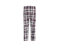 Pantalon à carreaux pour homme en blanc, bleu et rouge