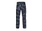 Pantalon cargo camouflage bleu marine.