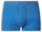 Boxer côtelé bleu avec ceinture élastique logotypée.