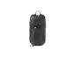 Un sac à dos noir Crivit avec de multiples compartiments.
