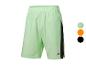 Shorts de sport vert pâle avec des détails noirs, plusieurs coloris disponibles.
