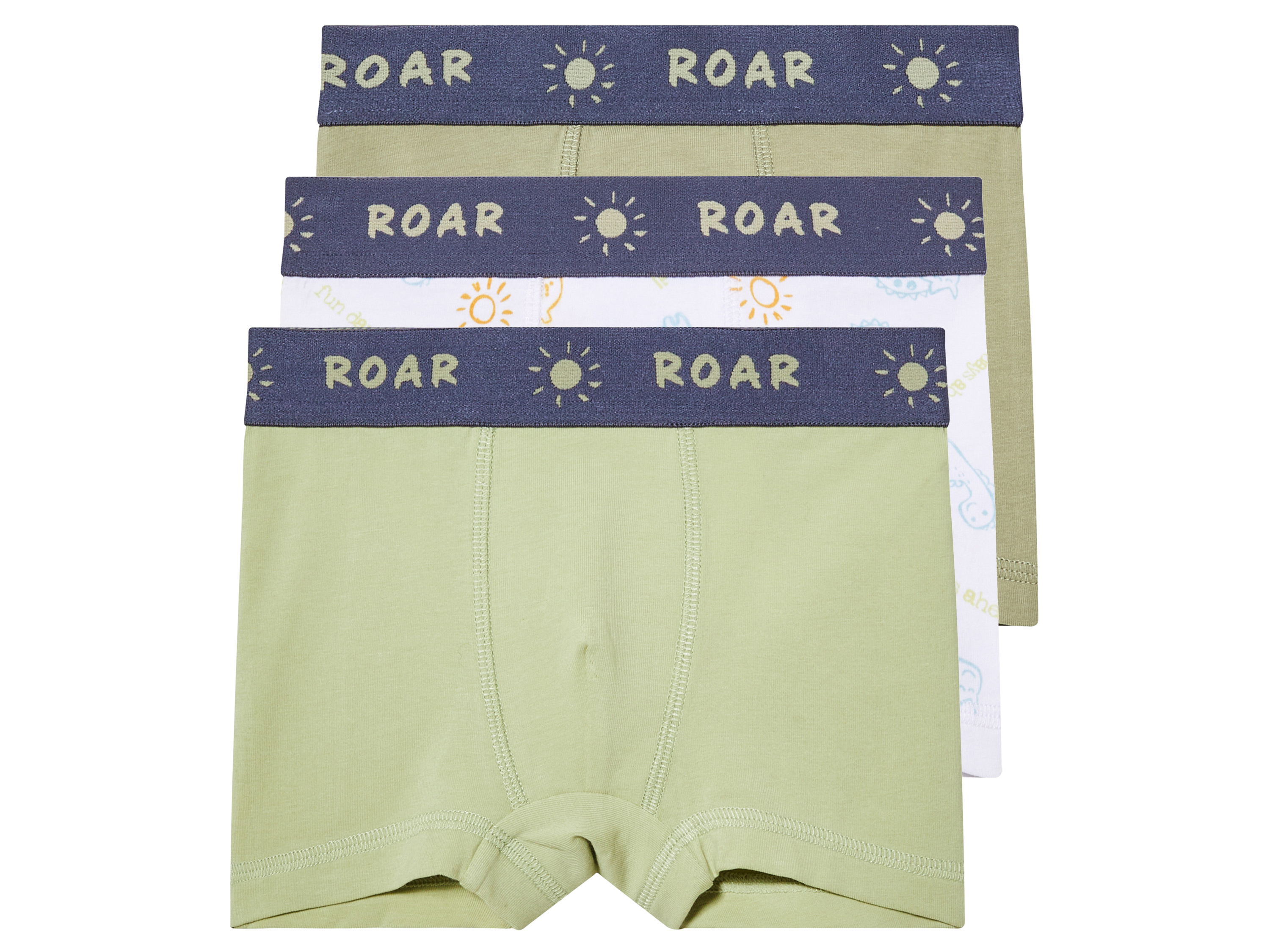 lupilu® Lot de 3 boxers petit garçon (2-4 ans, vert)