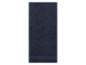 Serviette de bain bleu foncé.