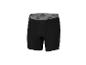 Boxer noir pour homme avec ceinture grise et motif
