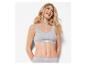 Ensemble de lingerie grise Love Cotton pour femme.
