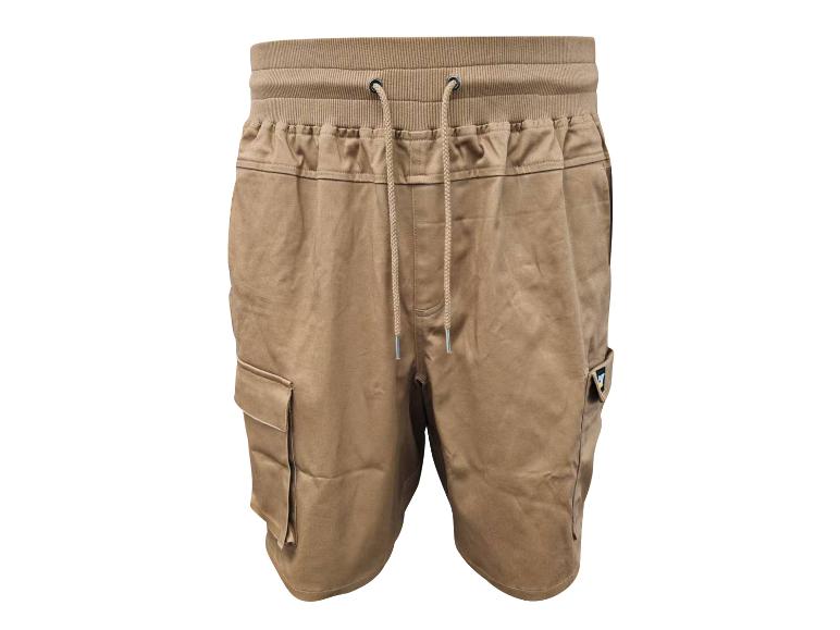 Shorts homme couleur sable avec cordon de serrage à la taille et poches